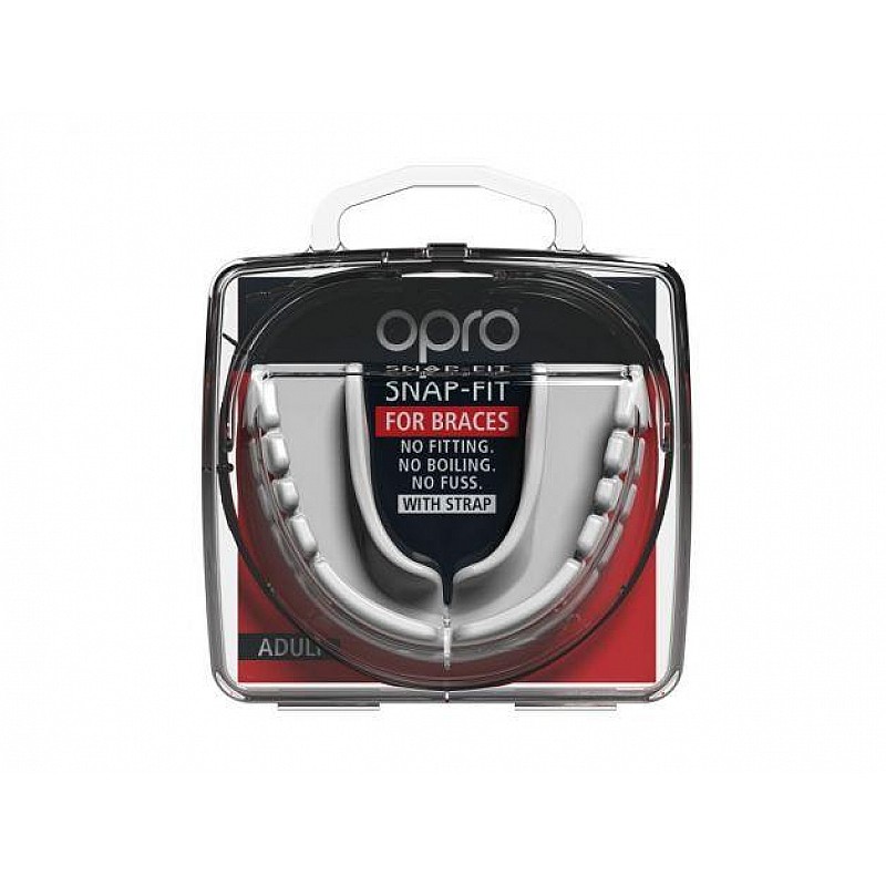 Капа OPRO Snap-Fit FOR BRACES White (art.002318004)