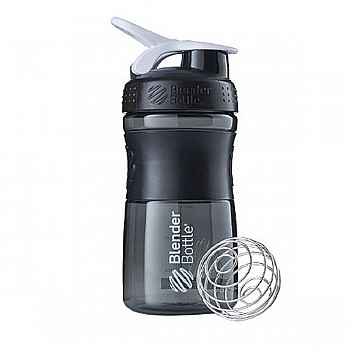 Спортивная бутылка-шейкер BlenderBottle SportMixer 20oz/590ml Black/White (ORIGINAL)