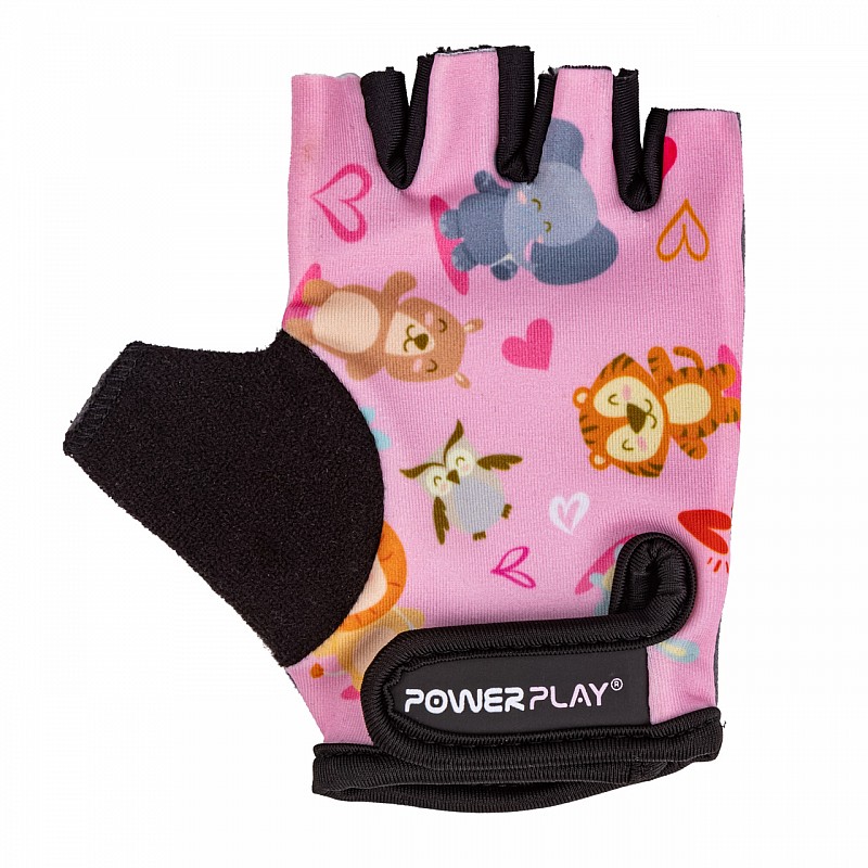 Велоперчатки детские PowerPlay 003 Милые зверята XS