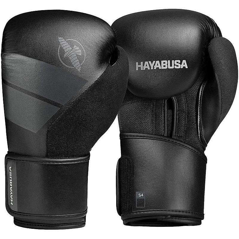 Боксерские перчатки Hayabusa S4 - Черные 14oz