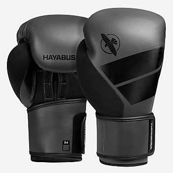 Боксерские перчатки Hayabusa S4 - Серые 14oz (Original) Кожа