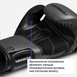 Боксерские перчатки Hayabusa S4 - Charcoal 12oz (Original)