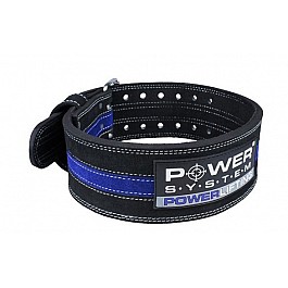 Пояс для пауэрлифтинга Power System Power Lifting PS-3800 Black / Blue Line M