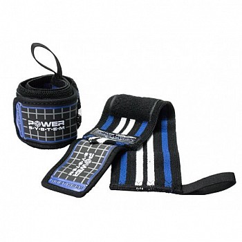 Кистевые бинты Power System Wrist Wraps PS-3500 Blue/Black