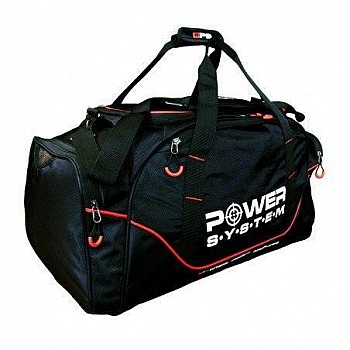 Спортивная сумка Power System PS-7010 Gym Bag Magna Black/Red