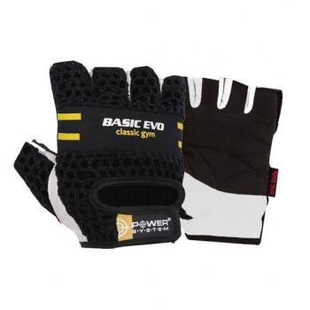 Перчатки для фитнеса и тяжелой атлетики Power System Basic EVO PS-2100 Black Yellow Line M