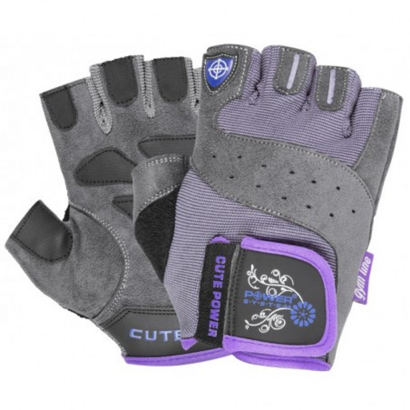 Перчатки для фитнеса и тяжелой атлетики Power System Cute Power PS-2560 женские Purple M