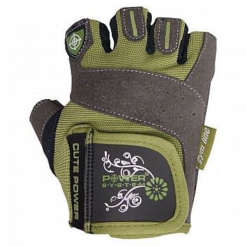 Перчатки для фитнеса и тяжелой атлетики Power System Cute Power PS-2560 женские Green S
