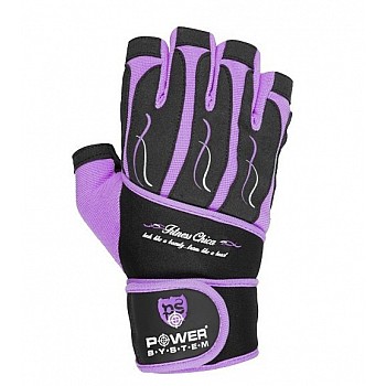 Перчатки для фитнеса и тяжелой атлетики Power System Fitness Chica женские PS-2710 Purple XS
