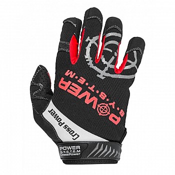 Перчатки для кроссфита с длинным пальцем Power System Cross Power PS-2860 Black/Red S