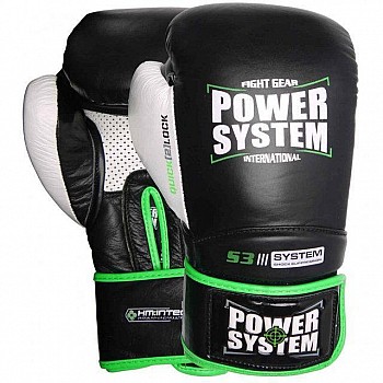 Боксерские перчатки PowerSystem PS 5004 Impact Black 12 унций