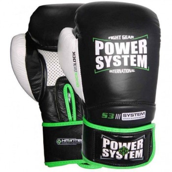 Боксерские перчатки PowerSystem PS 5004 Impact Black 16 унций