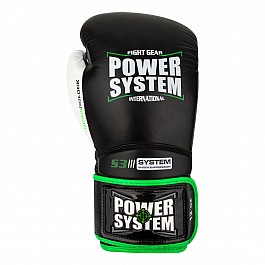 Боксерские перчатки PowerSystem PS 5004 Impact Black 16 унций