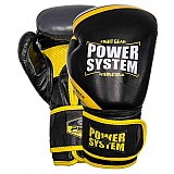 Боксерские перчатки PowerSystem PS 5005 Challenger Black/Yellow 10 унций