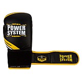 Боксерские перчатки PowerSystem PS 5005 Challenger Black/Yellow 10 унций