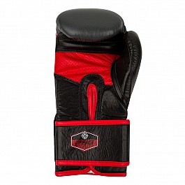 Боксерские перчатки PowerSystem PS 5005 Challenger Black/Red 14 унций