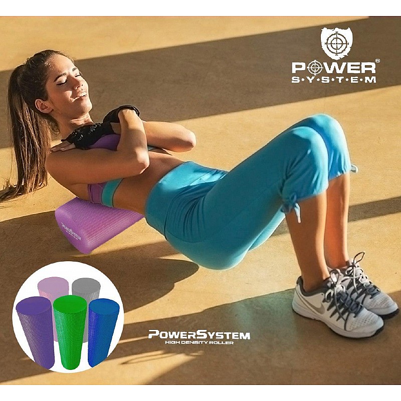 Массажный ролик для фитнеса и аэробики  Power System Fitness Roller PS-4074 Blue (45*15)