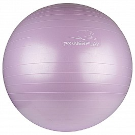 М'яч для фітнесу PowerPlay 4001 65см Ліловий + насос