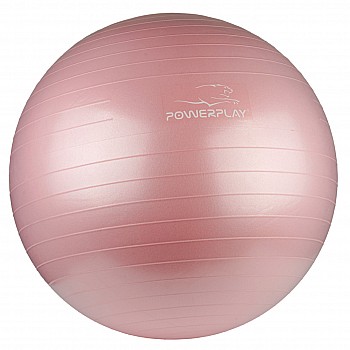 М'яч для фітнесу PowerPlay 4001 65см Рожевий + насос - фото 2