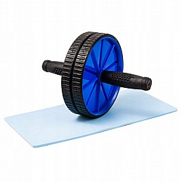 Колесо для пресу подвійне 4yourhealth 0163 Ab Wheel Blue