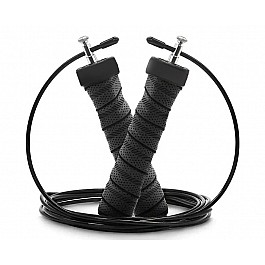 Скакалка швидкісна 4yourhealth Cross Weighted Rope 2.5m. на підшипниках, регульована 1146 Чорна