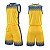 Баскетбольная форма Europaw Invincible 22 желтый-синий [XL]
