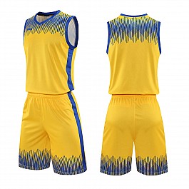 Баскетбольная форма Europaw Invincible 22 желтый-синий [2XL]