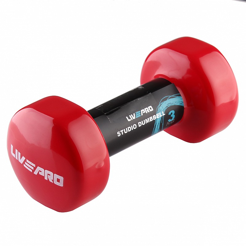 Гантель вінілова 1шт LivePro STUDIO DUMBBELL