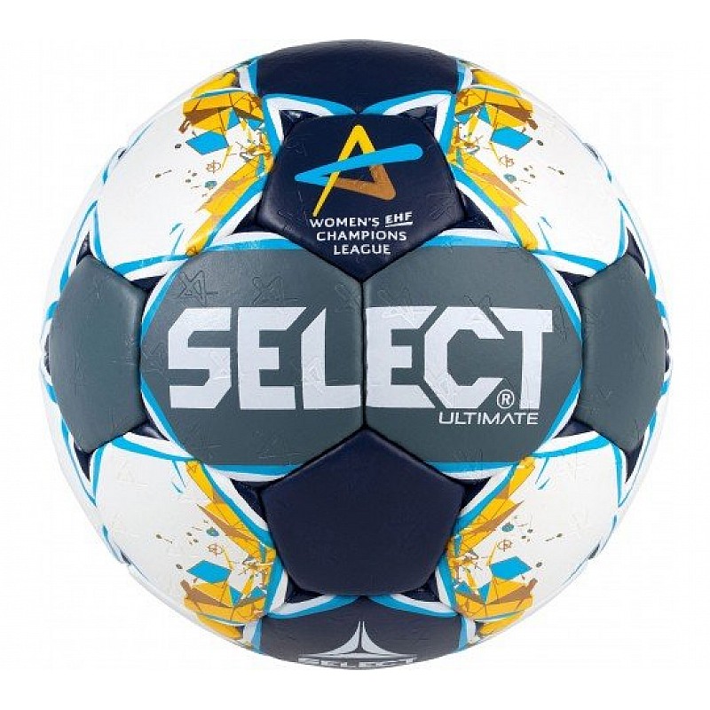Мяч гандбольный SELECT Ultimate (244) блакит/т.синій/жовт, 2
