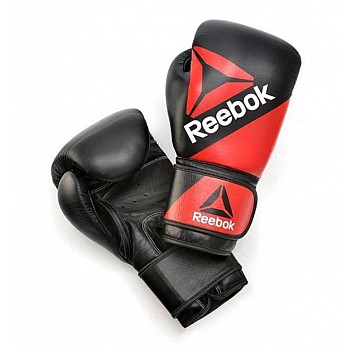 Боксерські рукавички Reebok Combat Leather Training Glove червоний, чорний Чол 14 унцій