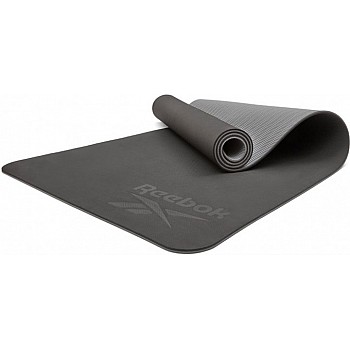 Двосторонній килимок для йоги Reebok Double Sided Yoga Mat чорний, сірий Уні 173 х 61 х 0,4 см