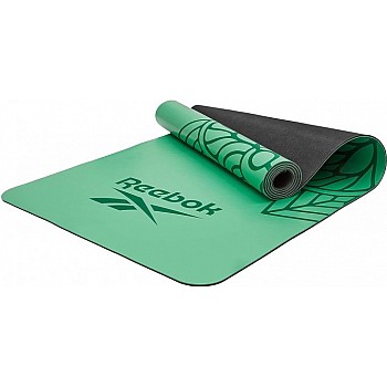Килимок для йоги Reebok Natural Rubber Yoga Mat зелений, мандала Уні 183 х 61 х 0,32 см