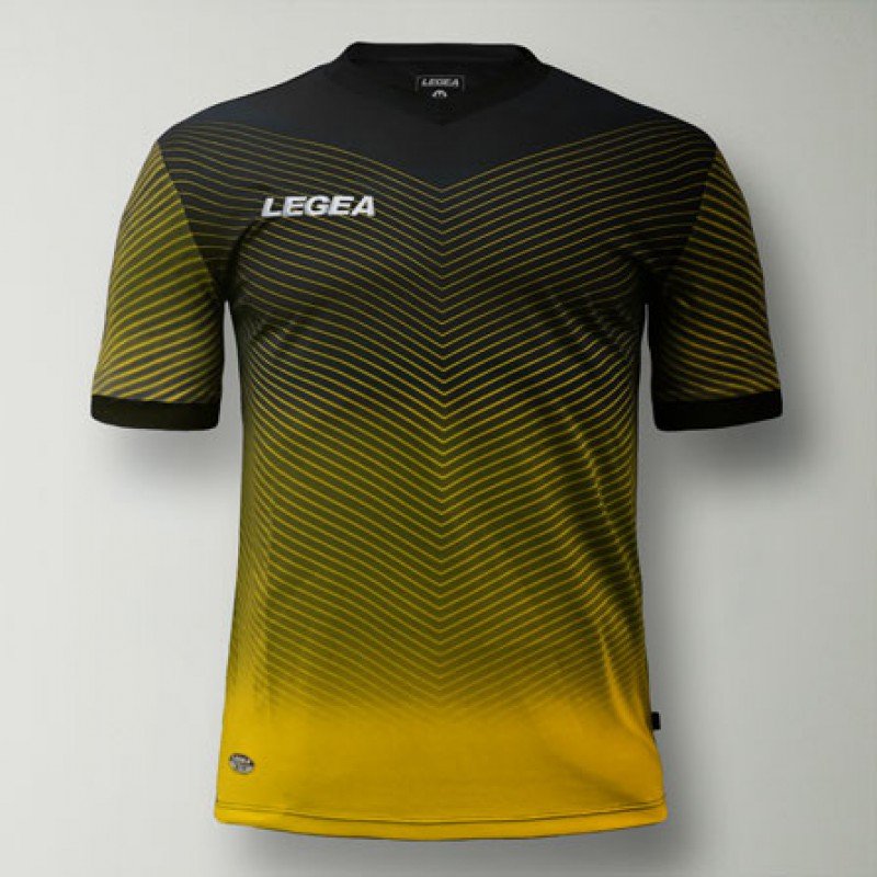 Футболка LEGEA BILBAO жовто-чорна фото товару
