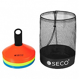 Набір тренувальних фішок SECO® 3 кольору з підставкою та сумкою (30 штук)