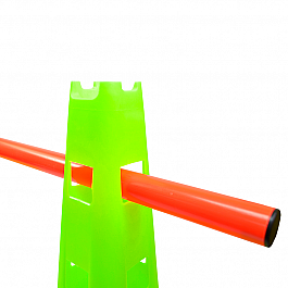 Тренувальний конус з отворами SECO® 38 см неонового кольору