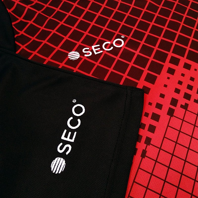 Футбольна форма SECO® Geometry Set чорно-червона фото товару