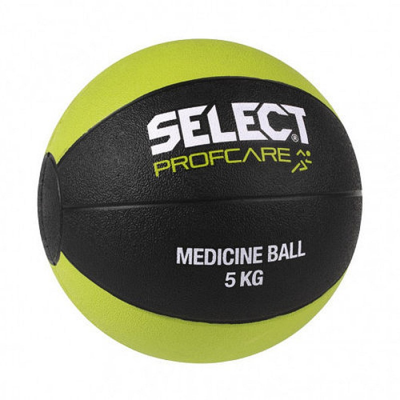 Мяч медичний SELECT Medicine ball (1 kg)  чорн/салатовий, 5кг фото товару