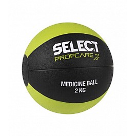 Мяч медицинский SELECT Medicine ball чорн/салатовий, 2кг