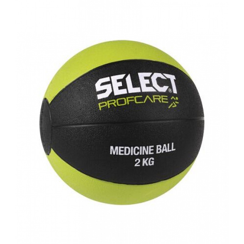Мяч медичний SELECT Medicine ball (1 kg)  чорн/салатовий, 2кг фото товару