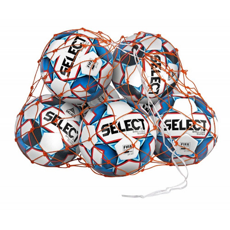 Сетка для мяча SELECT Ball net (1 ball)  помаранчевий, 10/12 balls фото товара