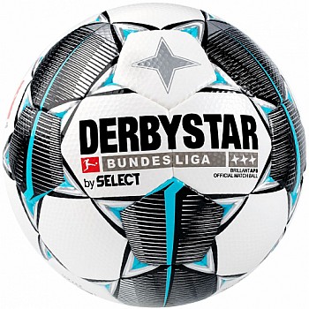 М’яч футбольний SELECT DERBYSTAR Bundesliga Brillant APS (147) біло/чорн/сірий, 5