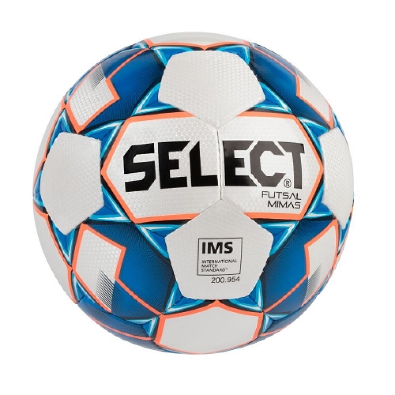Мяч футзальный Select Futsal Mimas New бело-сине-оранжевый фото товара