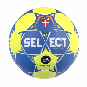 Мяч гандбольный SELECT Keto Soft (015) жовт/синій, mini (0)