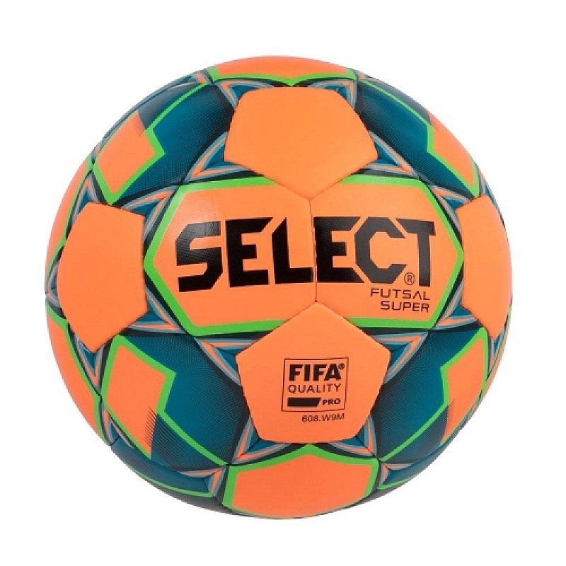 Мяч футзальный SELECT Futsal Super (FIFA Quality PRO) (206) помаранч/синій