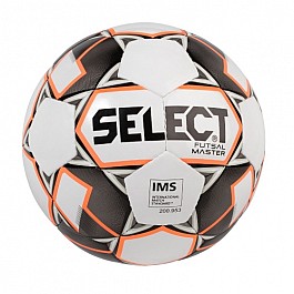 М’яч футзальний SELECT Futsal Master (IMS) (smpl) біл/помаран/чорний, shiny