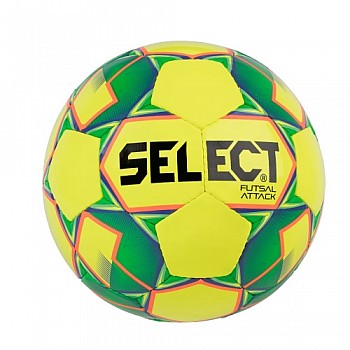 Мяч футзальный SELECT Futsal Attack (smpl) жовт/зелений, shiny