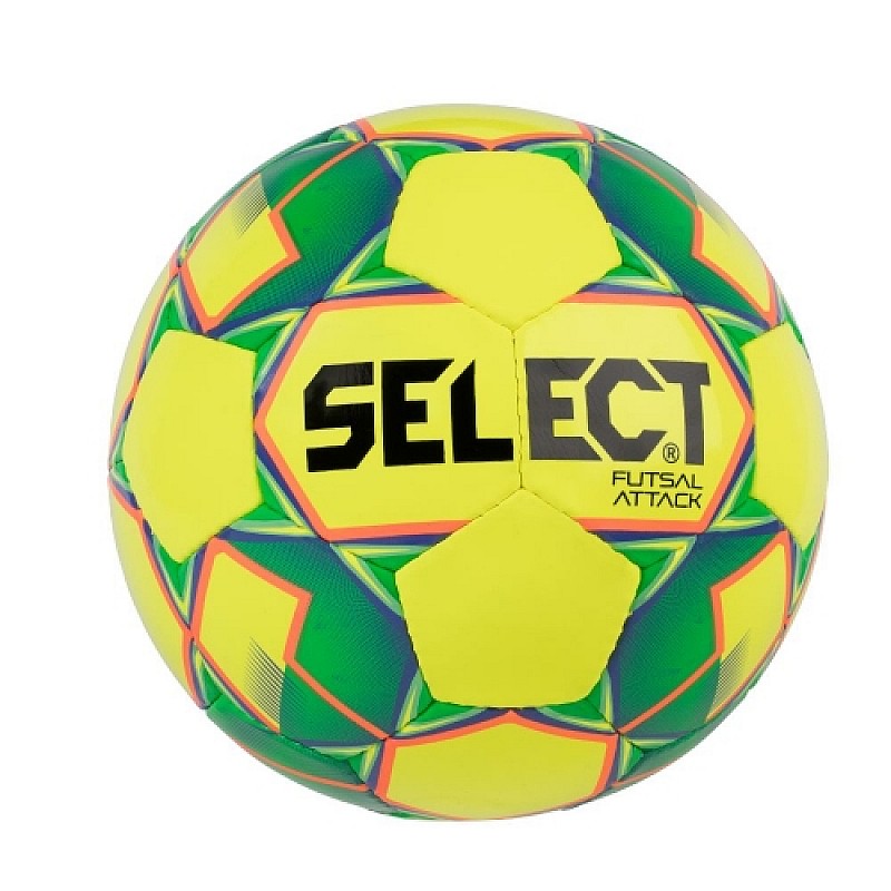 М’яч футзальний SELECT Futsal Attack (smpl) жовт/зелений, shiny