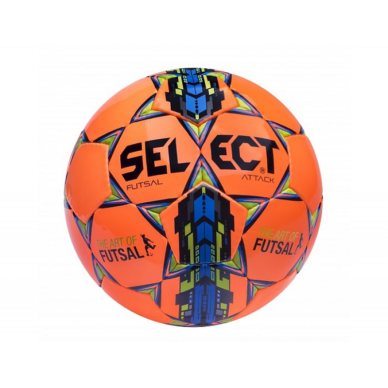 Мяч футзальный SELECT Futsal Attack (smpl) помаранч/син/чорн, 4