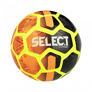 Мяч футбольный SELECT Classic (012) помаран/чорний, 4