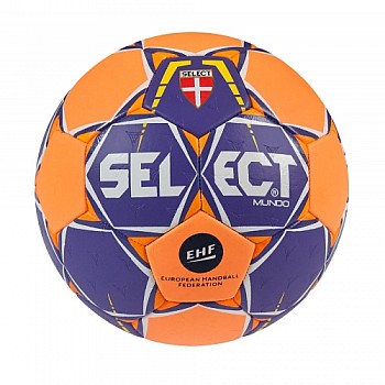 Мяч гандбольный SELECT Mundo (214) фіолет/помаран, 2